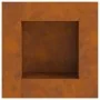 Hoguera Cuadrada 80x80x40 cm de Acero Envejecido by , Chimneys - Ref: Foro24-858921, Price: 133,02 €, Discount: -5%%
