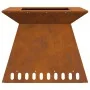 Fogata 60x60x50 cm Acero Envejecido | Foro24.es | Tu tienda online para hogar, jardín y más Foro24.es
