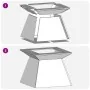 Fogata 60x60x50 cm Acero Envejecido | Foro24.es | Tu tienda online para hogar, jardín y más Foro24.es