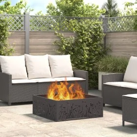 Comprar Chimenea de Jardín Cuadrada Negra