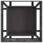 Chimenea de Jardín Cuadrada Negra 80x80x30 cm de Acero | Foro24.es | Tu tienda online para hogar, jardín y más Foro24.es