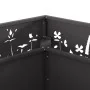 Chimenea de Jardín Cuadrada Negra 80x80x30 cm de Acero | Foro24.es | Tu tienda online para hogar, jardín y más Foro24.es