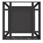 Chimenea de Jardín Cuadrada Negra 80x80x30 cm de Acero | Foro24.es | Tu tienda online para hogar, jardín y más Foro24.es