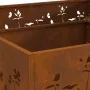 Hoguera Cuadrada 80x80x30 cm Acero Resistente a la intemperie | Foro24.es | Tu tienda online para hogar, jardín y más Foro24.es