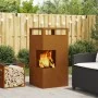 Hoguera 50x50x100 cm Acero Resistente a la Intemperie de , Chimeneas - Ref: Foro24-858933, Precio: 132,46 €, Descuento: -5%%