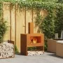 Hoguera con Chimenea 60x40x96 cm Acero envejido by , Chimneys - Ref: Foro24-858935, Price: 93,28 €, Discount: %