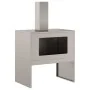 Hoguera con Chimenea 60x40x96 cm Acero envejido by , Chimneys - Ref: Foro24-858935, Price: 93,28 €, Discount: %