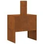 Hoguera con Chimenea 60x40x96 cm Acero envejido by , Chimneys - Ref: Foro24-858935, Price: 93,28 €, Discount: %