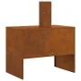 Hoguera con Chimenea 80x50x96 cm Acero Envejecido von , Kamine - Ref: Foro24-858937, Preis: 122,43 €, Rabatt: %