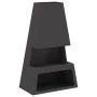 Hoguera con Almacenamiento de Leña Negra 60x35x100 cm Acero by , Chimneys - Ref: Foro24-858938, Price: 101,88 €, Discount: -5%%