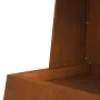 Hoguera con Almacenamiento de Troncos 60x35x100 cm Acero Resistente a la Intemperie by , Chimneys - Ref: Foro24-858939, Price...