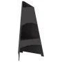 Hoguera Pirámide Negra 50x45x95 cm Acero | Foro24.es | Tu tienda online para hogar, jardín y más Foro24.es