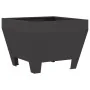 Hoguera Cuadrada Negra 50x50x30 cm de Acero de , Chimeneas - Ref: Foro24-858942, Precio: 63,09 €, Descuento: -5%%