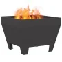 Hoguera Cuadrada Negra 50x50x30 cm de Acero de , Chimeneas - Ref: Foro24-858942, Precio: 63,09 €, Descuento: -5%%