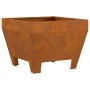 Fogata Cuadrada 50x50x30 cm de Acero Resistente al Clima by , Chimneys - Ref: Foro24-858943, Price: 63,19 €, Discount: -5%%