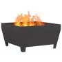 Hoguera Cuadrada Negra 80x80x43 cm de Acero de , Chimeneas - Ref: Foro24-858944, Precio: 95,92 €, Descuento: -5%%