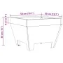 Fogata Cuadrada 50x50x30 cm de Acero Resistente al Clima by , Chimneys - Ref: Foro24-858943, Price: 63,19 €, Discount: -5%%