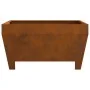 Hoguera cuadrada de 80x80x43 cm en acero resistente a la intemperie by , Chimneys - Ref: Foro24-858945, Price: 96,46 €, Disco...