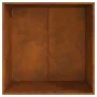 Hoguera cuadrada de 80x80x43 cm en acero resistente a la intemperie by , Chimneys - Ref: Foro24-858945, Price: 96,46 €, Disco...