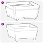 Hoguera cuadrada de 80x80x43 cm en acero resistente a la intemperie by , Chimneys - Ref: Foro24-858945, Price: 96,46 €, Disco...