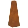 fogata con almacenamiento para troncos 35x35x100 cm de acero envejecido | Foro24.es | Tu tienda online para hogar, jardín y más Foro24.es