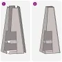 fogata con almacenamiento para troncos 35x35x100 cm de acero envejecido | Foro24.es | Tu tienda online para hogar, jardín y más Foro24.es