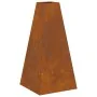 Fogón con almacenamiento de leña 50x50x100 cm de acero envejecido | Foro24.es | Tu tienda online para hogar, jardín y más Foro24.es