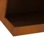 Fogón con almacenamiento de leña 50x50x100 cm de acero envejecido | Foro24.es | Tu tienda online para hogar, jardín y más Foro24.es