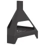 Hoguera con Chimenea Negro 50x43x52 cm Acero | Foro24.es | Tu tienda online para hogar, jardín y más Foro24.es