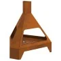 Hoguera con Chimenea 50x43x52 cm Acero envejido by , Chimneys - Ref: Foro24-858951, Price: 61,40 €, Discount: -5%%