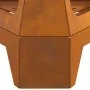 Hoguera con Chimenea 50x43x52 cm Acero envejido by , Chimneys - Ref: Foro24-858951, Price: 61,40 €, Discount: -5%%