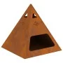 Hoguera Pirámide 50x50x51 cm Acero Resistente a la Intemperie | Foro24.es | Tu tienda online para hogar, jardín y más Foro24.es
