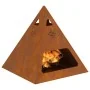 Hoguera Pirámide 50x50x51 cm Acero Resistente a la Intemperie | Foro24.es | Tu tienda online para hogar, jardín y más Foro24.es