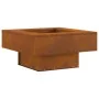 Hoguera cuadrada 60x60x30 cm de acero resistente a la intemperie | Foro24.es | Tu tienda online para hogar, jardín y más Foro24.es