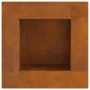 Hoguera cuadrada 60x60x30 cm de acero resistente a la intemperie | Foro24.es | Tu tienda online para hogar, jardín y más Foro24.es