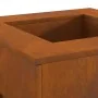 Hoguera cuadrada 60x60x30 cm de acero resistente a la intemperie | Foro24.es | Tu tienda online para hogar, jardín y más Foro24.es