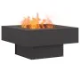 Hoguera cuadrada negra de acero 80x80x40 cm by , Chimneys - Ref: Foro24-858956, Price: 129,59 €, Discount: %