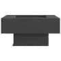 Hoguera cuadrada negra de acero 80x80x40 cm by , Chimneys - Ref: Foro24-858956, Price: 129,59 €, Discount: %
