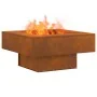 Hoguera Cuadrada 80x80x40 cm de Acero Resistente al Clima de , Chimeneas - Ref: Foro24-858957, Precio: 127,06 €, Descuento: -5%%