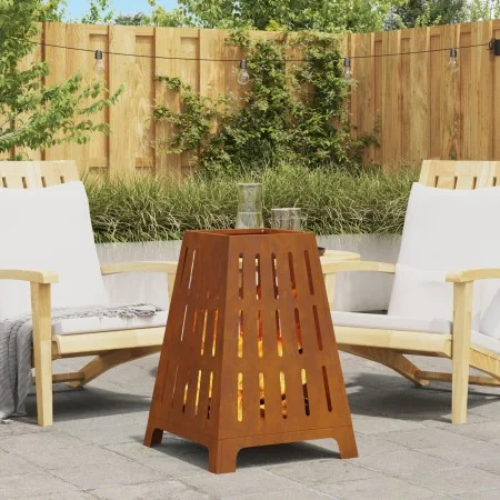 Hoguera Cuadrada 50x50x70 cm de Acero Resistente a la Intemperie by , Chimneys - Ref: Foro24-858959, Price: 90,39 €, Discount: %