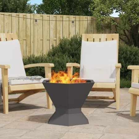 Hoguera Hexagonal Negra 50x50x40 cm Acero | Foro24.es | Tu tienda online para hogar, jardín y más Foro24.es