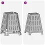 Hoguera Cuadrada 50x50x70 cm de Acero Resistente a la Intemperie by , Chimneys - Ref: Foro24-858959, Price: 90,39 €, Discount: %