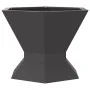 Hoguera Hexagonal Negra 50x50x40 cm Acero | Foro24.es | Tu tienda online para hogar, jardín y más Foro24.es