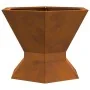 Chimenea Hexagonal 50x50x40 cm Acero Resistente a la Intemperie | Foro24.es | Tu tienda online para hogar, jardín y más Foro24.es