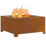 VidaXL Fogueira Cuadrada 60x60x30 cm de Acero Resistente a la Intemperie | Foro24.es | Tu tienda online para hogar, jardín y más Foro24.es