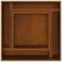 Hoguera Cuadrada 80x80x40 cm Acero Resistente a la Intemperie | Foro24.es | Tu tienda online para hogar, jardín y más Foro24.es