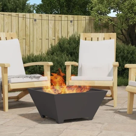 Hoguera Cuadrada Negra 60x60x30 cm de Acero by , Chimneys - Ref: Foro24-858966, Price: 64,87 €, Discount: %
