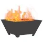 Hoguera Cuadrada Negra 60x60x30 cm de Acero by , Chimneys - Ref: Foro24-858966, Price: 64,87 €, Discount: %