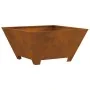 Hoguera Cuadrada 60x60x30 cm de Acero Resistente a la Intemperie de , Chimeneas - Ref: Foro24-858967, Precio: 60,05 €, Descue...