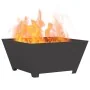 Hoguera Cuadrada Negra 80x80x40 cm de Acero by , Chimneys - Ref: Foro24-858968, Price: 87,80 €, Discount: -5%%